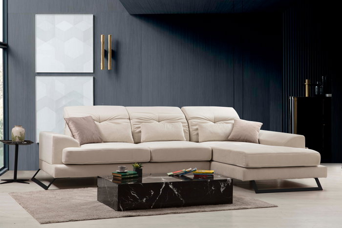 Atelier Del Sofa Frido Corner Right (L3+Chl) - Ecru Atelier Del Sofa Frido Corner Right (L3+Chl) - Ecru